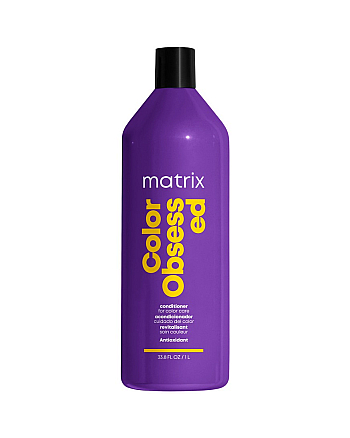 Matrix Total Results Color Obsessed Conditioner - Кондиционер для защиты цвета окрашенных волос с антиоксидантами, 1000 мл - hairs-russia.ru